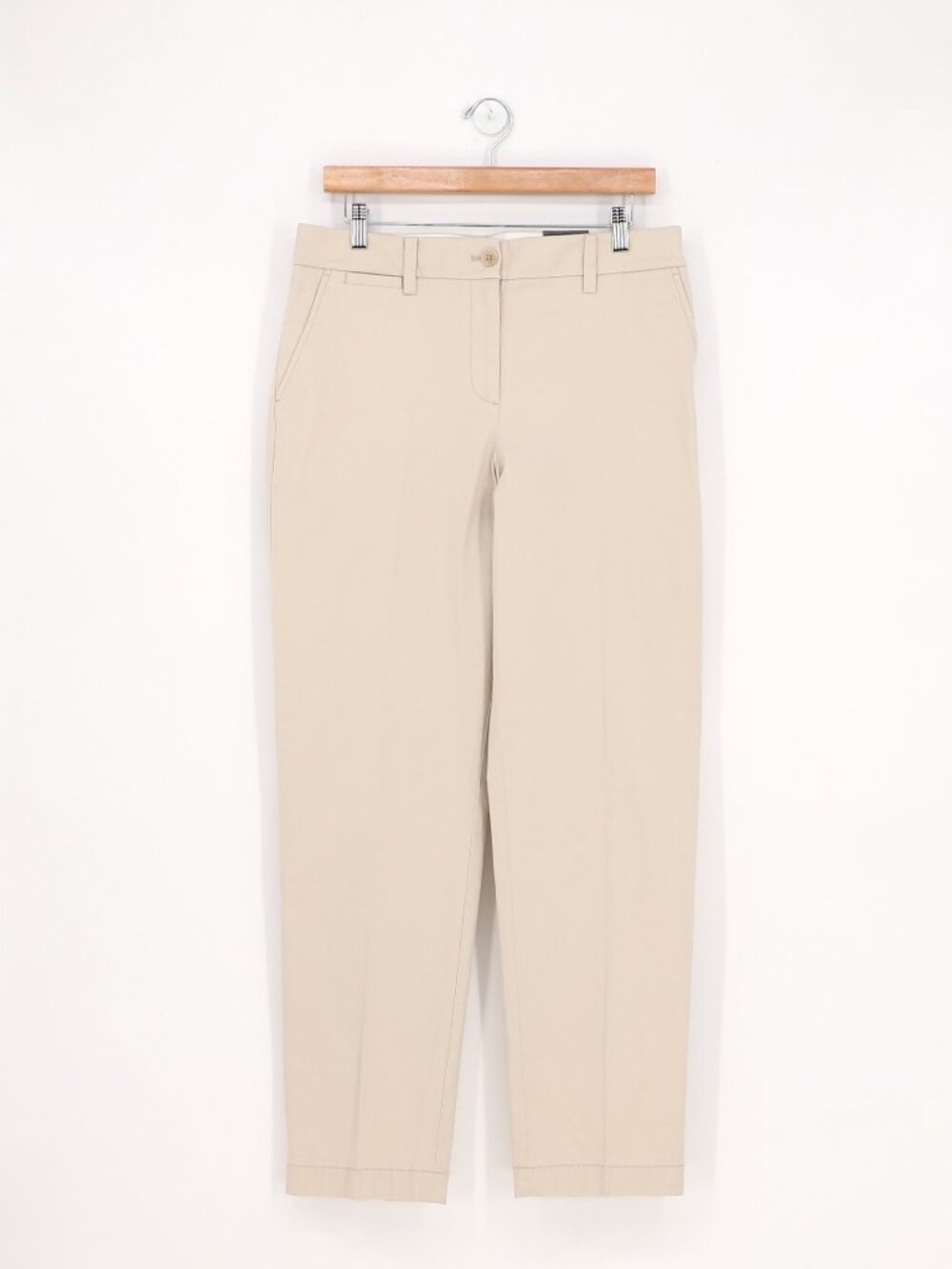 NWT TALBOTS Straight Leg Perfect Chinos Pants in Beige Size 10